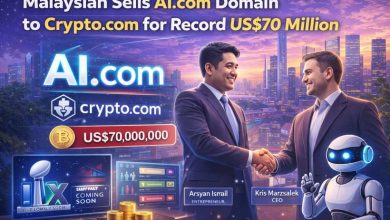 Photo of Malaysian Sells AI.com Domain to Crypto.com for Record US$70 Million